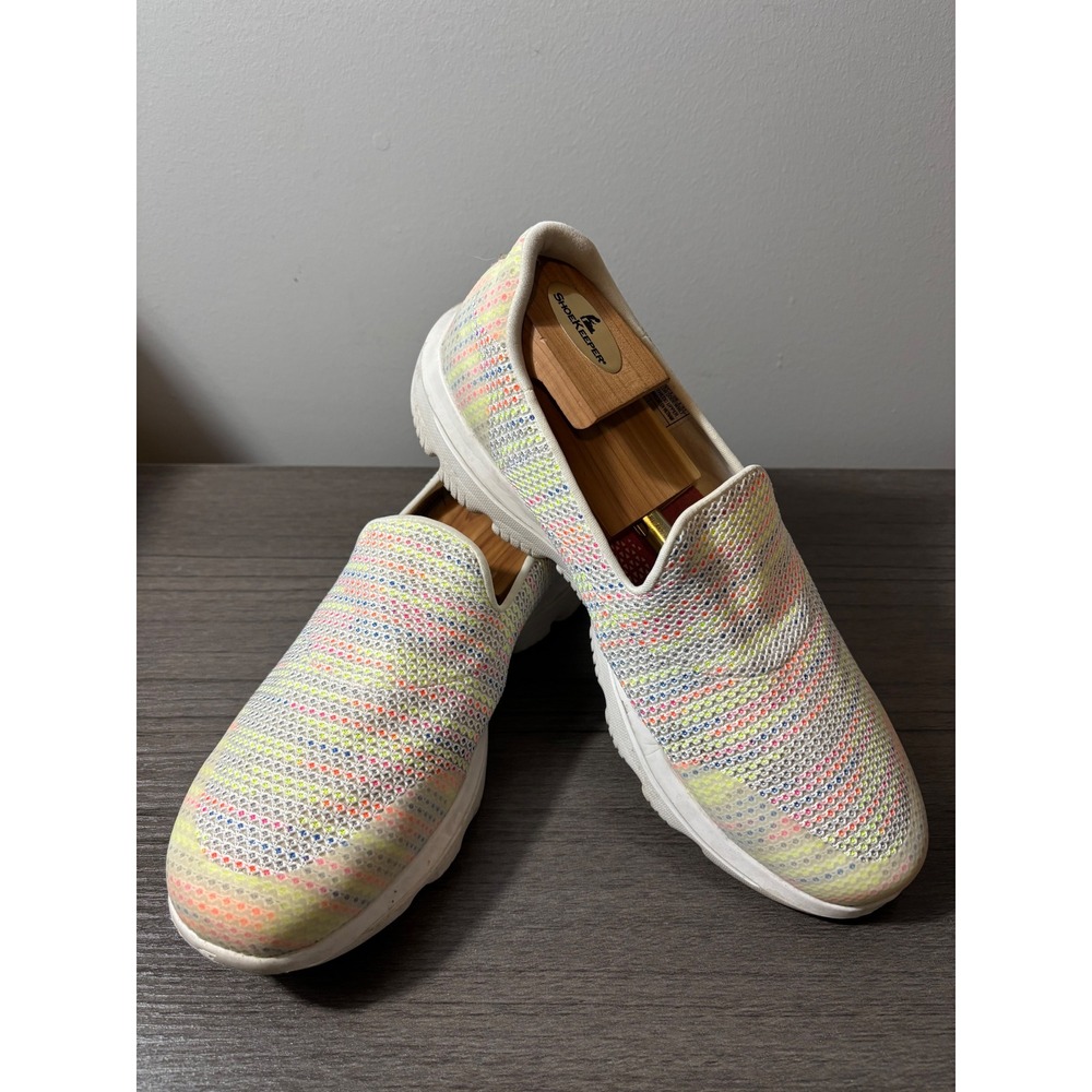 Sketchers Relaxed Fit Reggae Fest-Wicker White/Multi Slip-on‎ Loafer Size 11